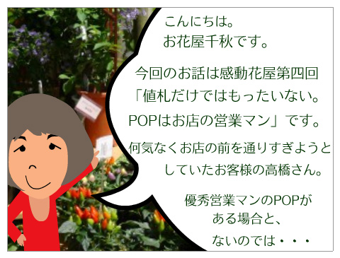 感動される花屋を開業する方法 第4回 値札だけではもったいない Popはお店の営業マン 長崎のフラワーデザイナーaki S Blog